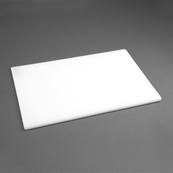 Planche à découper Hygiplas antibactérien LDPE blanc 450x300x10mm, HC860