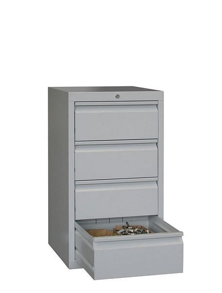 Guide coulissant pour armoire à tiroirs Pavoy, 900/500/500, serrure à cylindre, 1 rangée, 4x200, 43444-050-004-910118