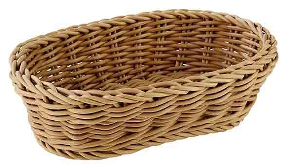Panier APS, ovale, 19 x 12 cm, hauteur : 6 cm, polypropylène, beige, -PROFI LINE-, 50625