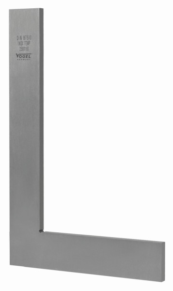 Vogel Germany angle de contrôle DIN 875, GG 0, 200 x 130 mm, plat, acier normal, 310014