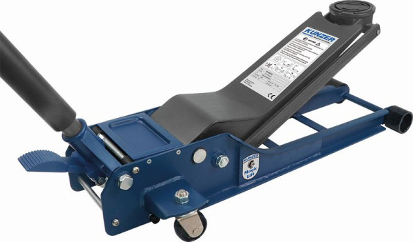 Cric de manœuvre Kunzer 1500 kg avec levée rapide du pied, WK 1020 FSH