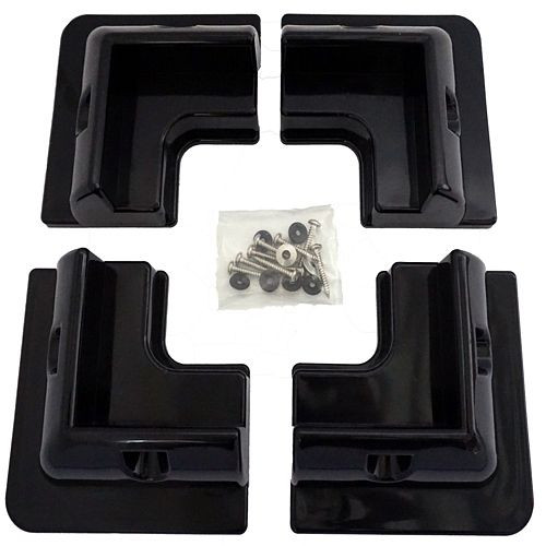 Profilé d'angle Phaesun Smart Mount, version complète, noir, 391543