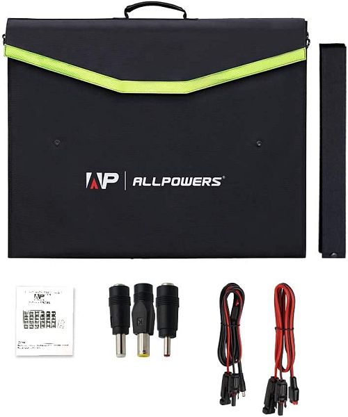 Panneau Solaire Pliable ALLPOWERS 100W - Chargeur Portable Camping Et Randonnée - IP66 étanche