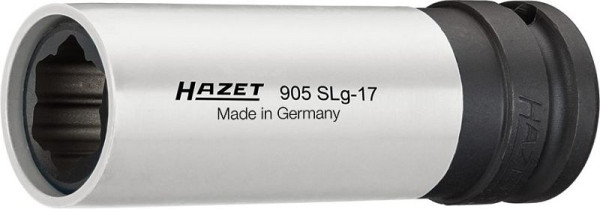 Impact Hazet, douille tournevis machine, profil spécial hybride, carré creux 12,5 mm, 17 mm, 905SLG-17