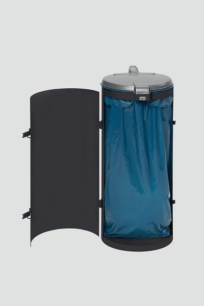 Collecteur de déchets compact VAR junior avec porte à un battant, anthracite, 1014