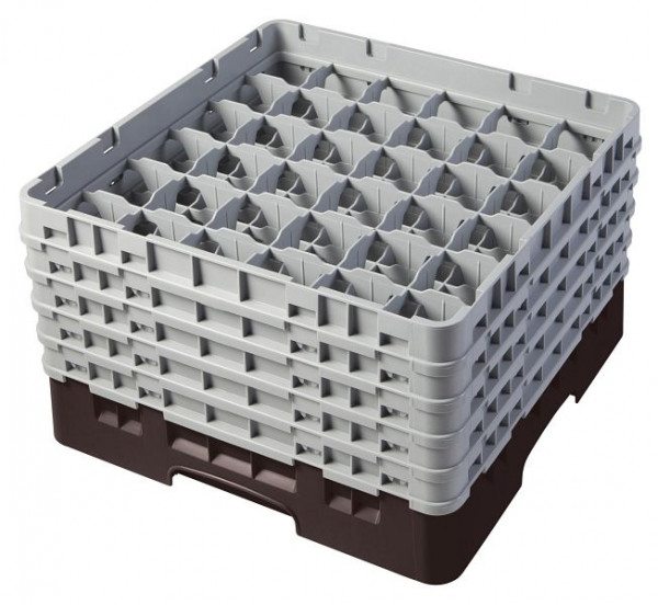Panier de lavage Cambro 36 compartiments Camrack® 25,7 cm Marron, paquet de 2, 36S958167