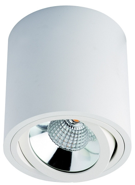 rutec Projekt MELIMAR COB LED - spot en saillie orientable, rond, 230V, 6W, IP20, 3000K, CRI80 - blanc, PEG510WW
