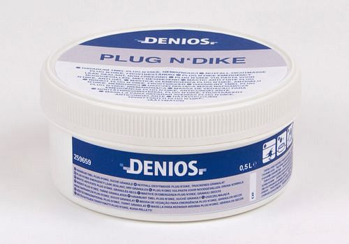 Mastic d'étanchéité à usage unique DENIOS pour fuites, VE : 8 L, 259-659