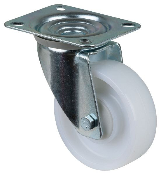 Rouleau de transport BS rollers, largeur de roue 32 mm, Ø roue 100 mm, capacité de charge 160 kg, bande de roulement/corps de roue en plastique, roulement à billes, pack : 2 pièces, L400.B15.101