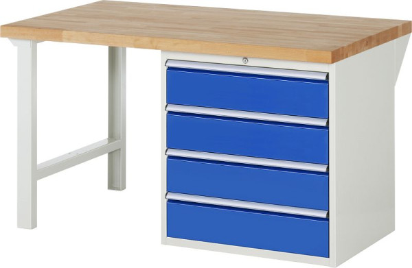 Etabli RAU série 7000 - modèle 7609, L1500 x P900 x H840 mm, base système L1500 x P850 x H800 mm, 03-7609A1-159B4S.11