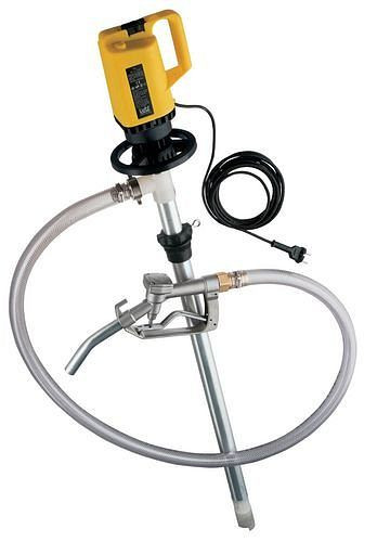 Pompe vide-fût électrique DENIOS pour huile/diesel, profondeur d'immersion 700 mm, 272-240