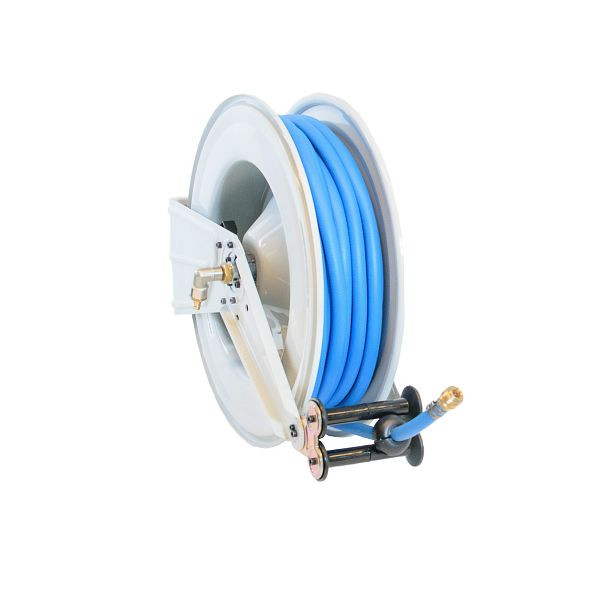 Enrouleur de tuyau Ebinger OSM 510, 17 bar max, 25 m - 12,5 mm ID tuyau d'air comprimé en PVC, 1.510.103