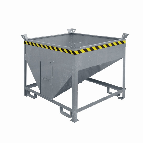 Conteneur silo industriel Eichinger avec glissière de sortie, 1000 litres galvanisé à chaud, 20541200002000
