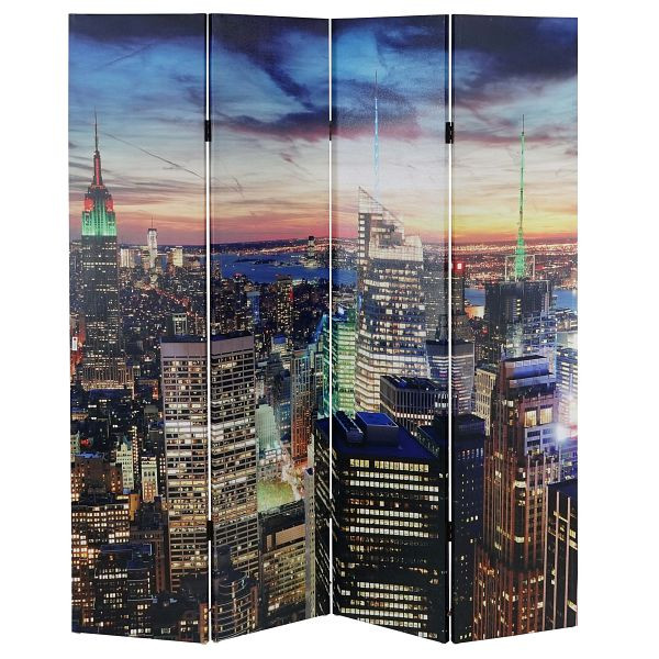 Cloison écran LED Mendler New York, minuterie, secteur 180x160cm, 28 LED, 34101