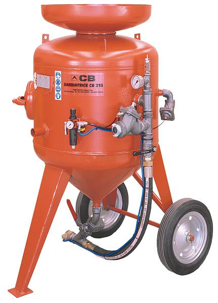 Appareil de sablage ELMAG modèle CB 215-F-D4, avec tuyau 32x48mm / 20m, M06 & télécommande start-stop (télécommande), 22328