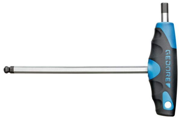 Tournevis coudé GEDORE avec poignée en T 2K pour vis à six pans creux, 2 mm, 2488914