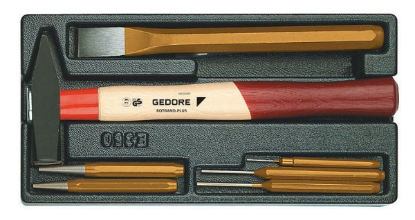 Module d'outils GEDORE, assortiment de burins, 6613760