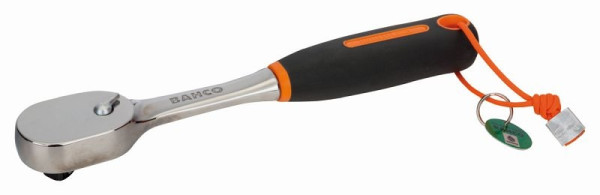 Cliquet réversible Bahco 1/4", 72 dents, angle de retour 5° avec ligne de sécurité Dyneema, TAH8150-1/2