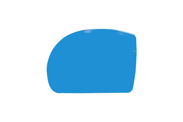 Grattoir à pâte Schneider, asymétrique, petit modèle, ABS, bleu HKS 47, 227752