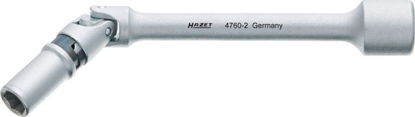 Clé à bougie Hazet, carré creux 10 mm (3/8 pouce), profil hexagonal externe, 8 mm, 5/16 ", 4760-2