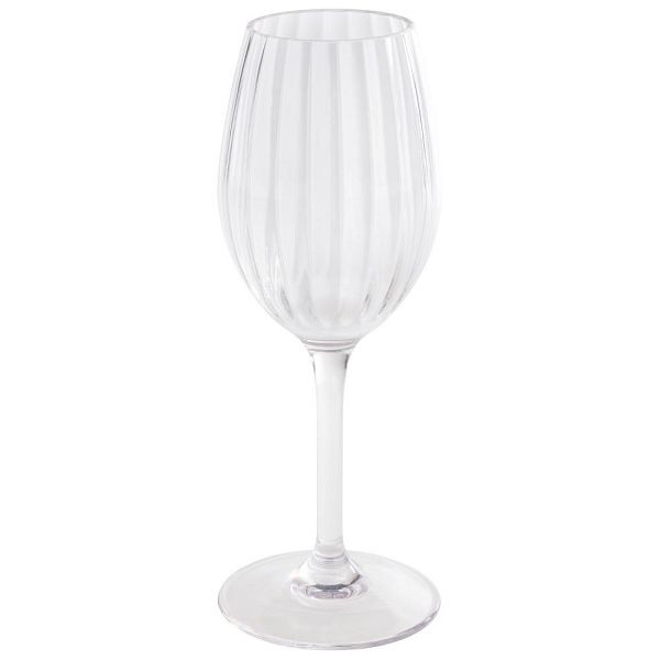 Verres à vin blanc APS en plastique Tritan transparent, Ø 8 cm, hauteur : 21,5 cm, 320 ml, lot de 12, 10541