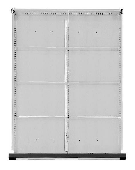 Ensemble de division de tiroir ANKE; pour tiroir 410 x 540 mm (LxP); pour hauteur avant 60 mm; 1/2 division, 902 000