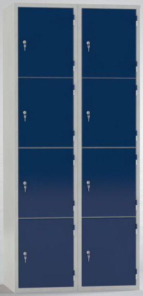 Coffre-fort KLW - 1850 x 800 x 500 mm H x L x P, avec 2 x 4 compartiments, 08/87S-8