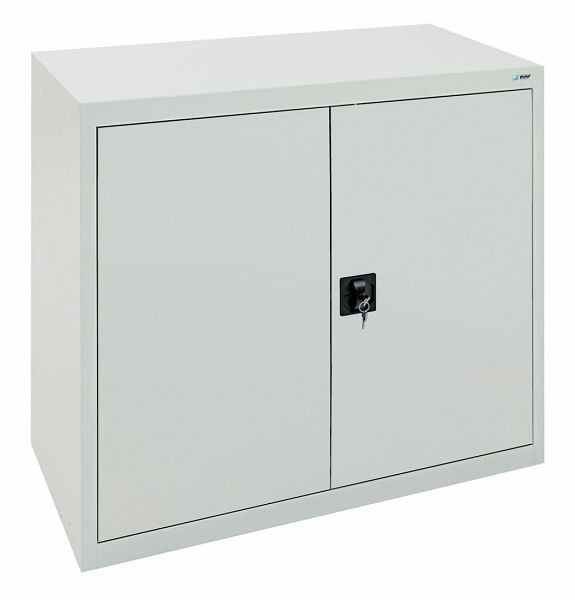 armoire à portes battantes émoussées MovaFlex II, 7035/7035, 2 étagères, largeur 1000 mm, 7807007