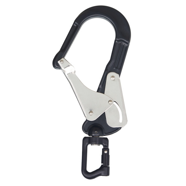 Mousqueton tubulaire Funcke avec émerillon OPEN-W, 70020151