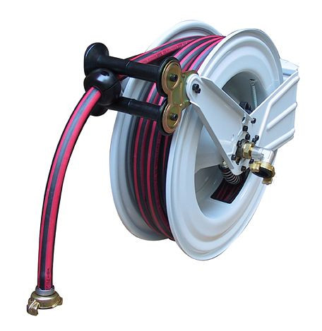 Enrouleur de tuyau Ebinger OSM 510, max. 15bar / 90 ° C, 20m - tuyau en caoutchouc 1/2 "ET, 1.510.104