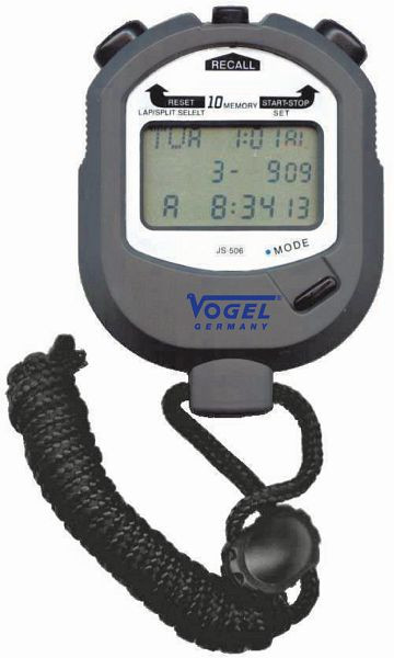 Chronomètre numérique Vogel Germany, IP54, avec commande à 3 boutons, plage d'affichage : 9 heures / 59 minutes / 59,99 secondes, 580506