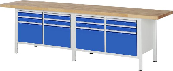 Etabli RAU série 8000 - modèle 8474, L3000 x P700 x H840-1040 mm, 13-8474A2-307B4H.11
