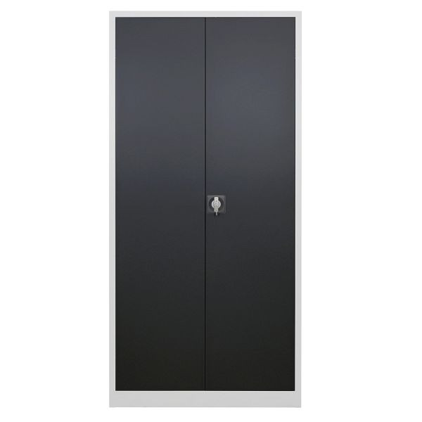 Armoire à portes battantes ADB 195x92x60cm, RAL7035 / 7016, gris anthracite, 40756