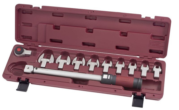 Coffret de clé dynamométrique Kraftwerk Click 1/2" 40-200 Nm, cliquet réversible à dents fines, 3235GK2