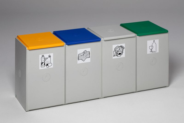 Bidon plastique VAR 60 L, 4 voies, sans couvercle, 3813