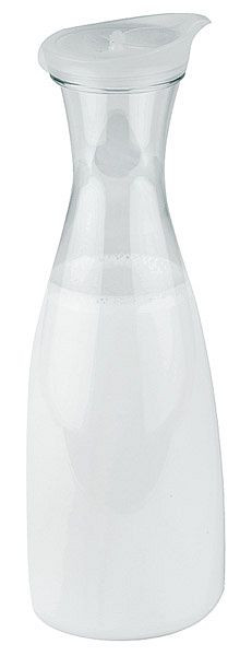 Carafe / pichet APS, Ø 11 cm, hauteur : 30 cm, 1,6 litre, carafe en PC, bouchon en PP, transparent, couvercle à vis, 10771
