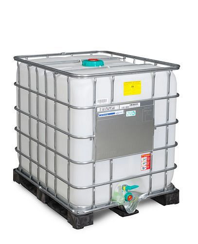 Conteneur pour marchandises dangereuses DENIOS IBC, EX, palette PE, 1000 litres, NW150, bec NW50, 266-173