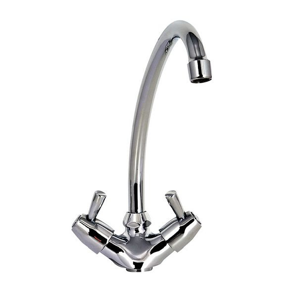 Mitigeur monobloc Gastro-Inox à manettes rotatives, longueur 200mm, 402.240