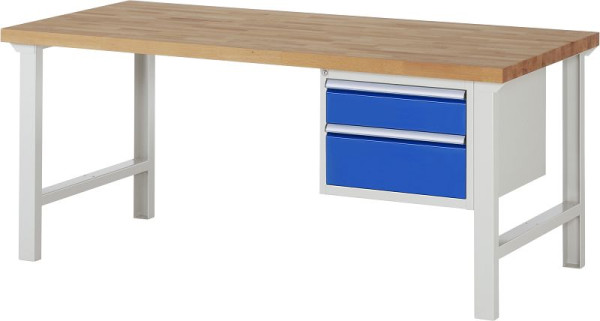 Etabli RAU série 7000 - modèle 7123, L2000 x P900 x H840 mm, base système L2000 x P850 x H800 mm, 03-7123A1-209B4S.11