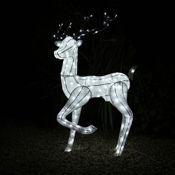 Cerf de renne illuminé par LED Monster 1,2 m 26616