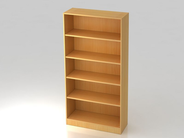 Étagère Hammerbacher large 5OH, panneau de base en hêtre, 100x40x200,4 cm (LxPxH), V6400/6