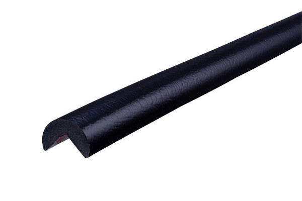 Protection d'angle Knuffi, profil d'avertissement et de protection type A, noir, 1 mètre, magnétique, PA-5020