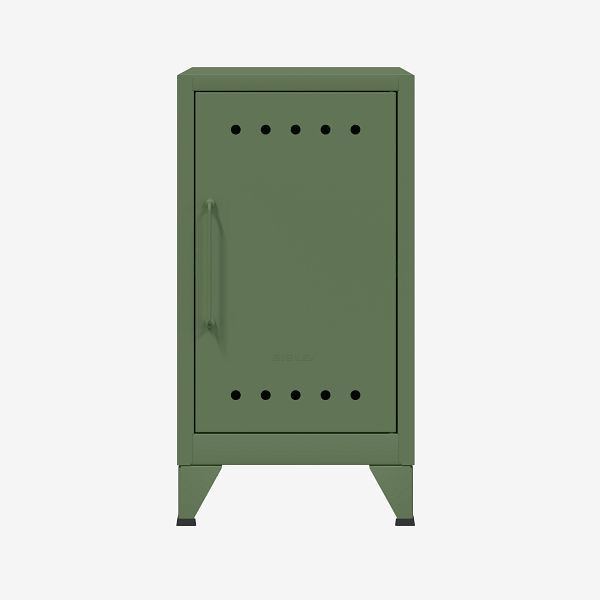Mini meuble de rangement Bisley Fern, ouverture à droite, avec étagère fixe, vert olive (623), FERMINRH623