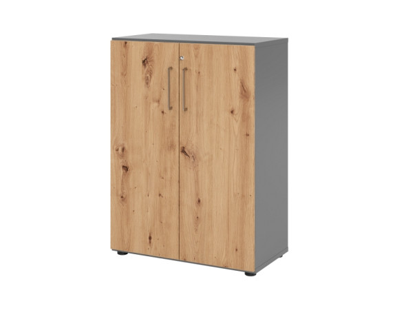 Armoire Hammerbacher 3OH 938T3 graphite/chêne noueux, V938T3/G/R/BS
