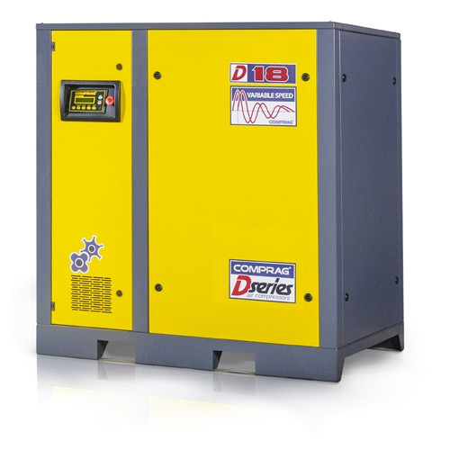 Compresseur à vis Comprag DV1810, version de base avec entraînement direct et contrôle de fréquence, 10 bar, 2,6 m³/min, 11300046