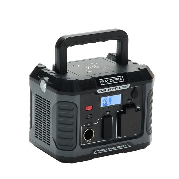 Balderia Powerstation Power Cube, 500 W, 400 Wh, couleur : noir, PPS500