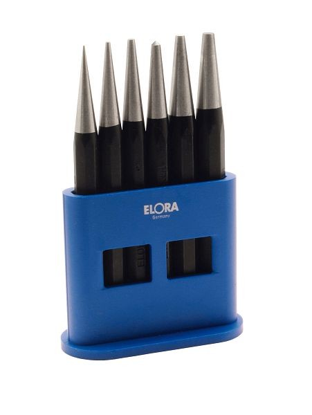 ELORA Durchdreiber set dans un support en plastique, 6 pièces, 264KS, 0264500607000