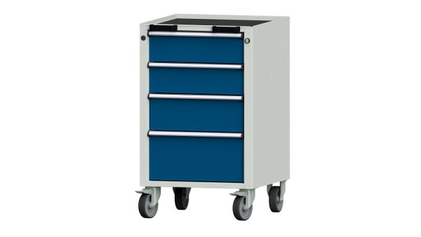 Etablis ANKE, conteneur mobile, modèle 73 V, 570 x 615 x 930 mm, RAL 7035/5010, bac, 450.256
