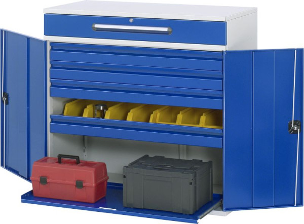 Bureau debout avec armoire latérale RAU, 4x tiroirs intérieurs, 1100x1060x520 mm, 07-1100-M33.11
