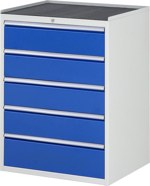 Armoire à tiroirs RAU série 7000, support métallique, 5 x tiroirs taille XL 4xH180, 1xH210 mm, 770x1035x650 mm, 03-XL7.5A-MT.11